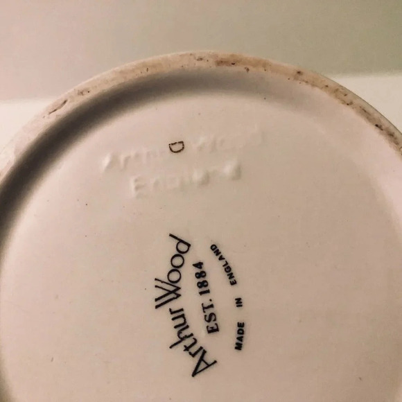 Vtg  Arthur Wood Cow Milk Pitcher Small Ceramic 5.5 Inch Tall England - Picture 11 of 12